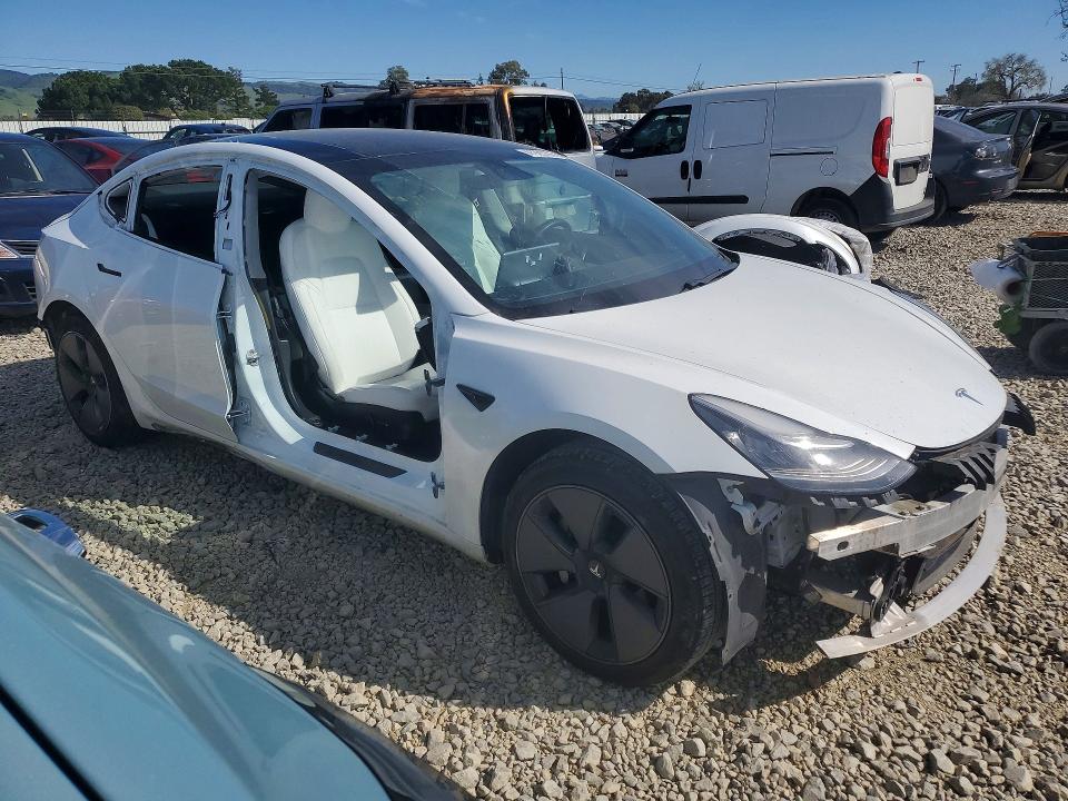 2021 Tesla Model 3 VIN 5YJ3E1EA9MF848309 COPART salvage auction — REAR END, Id - Salvage Certificate Of Title, sold $5,400 on 2026-07-14 (photo 4)