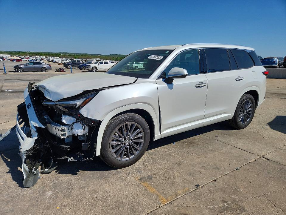 2025 Lexus Tx VIN 5TDAAAB6XSS044581 COPART salvage auction — Front End, TX - SALVAGE VEHICLE TITLE, sold $23,200 on 2026-06-25 (photo 1)
