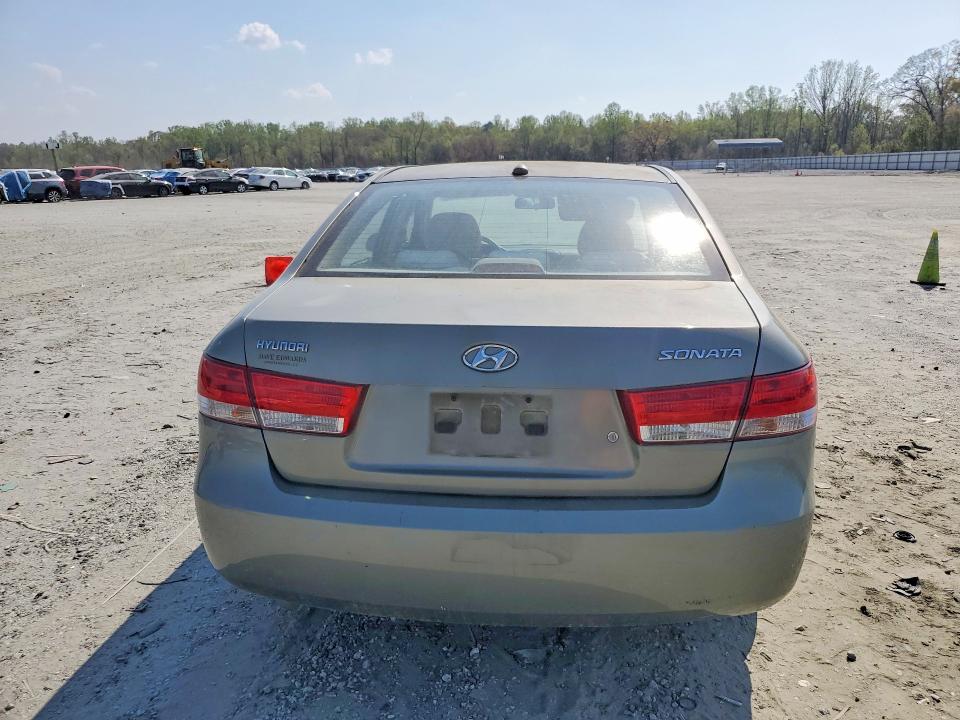 2008 Hyundai Sonata VIN 5NPET46C88H334586 COPART salvage auction — FRONT END, Sc - Cert Of Title-Salvage, sold $625 on 2026-07-06 (photo 6)
