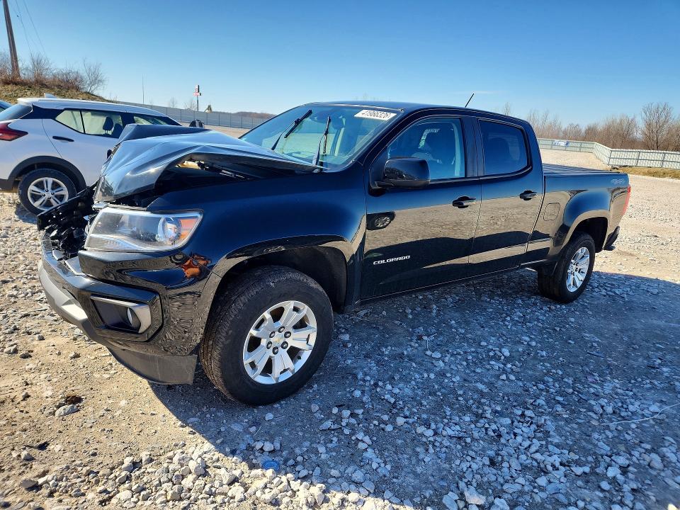2021 Chevrolet Colorado VIN 1GCGTCEN0M1178289 COPART salvage auction — FRONT END, Mi - Scrap Certificate Of Title, sold $2,500 on 2026-07-02 (photo 1)
