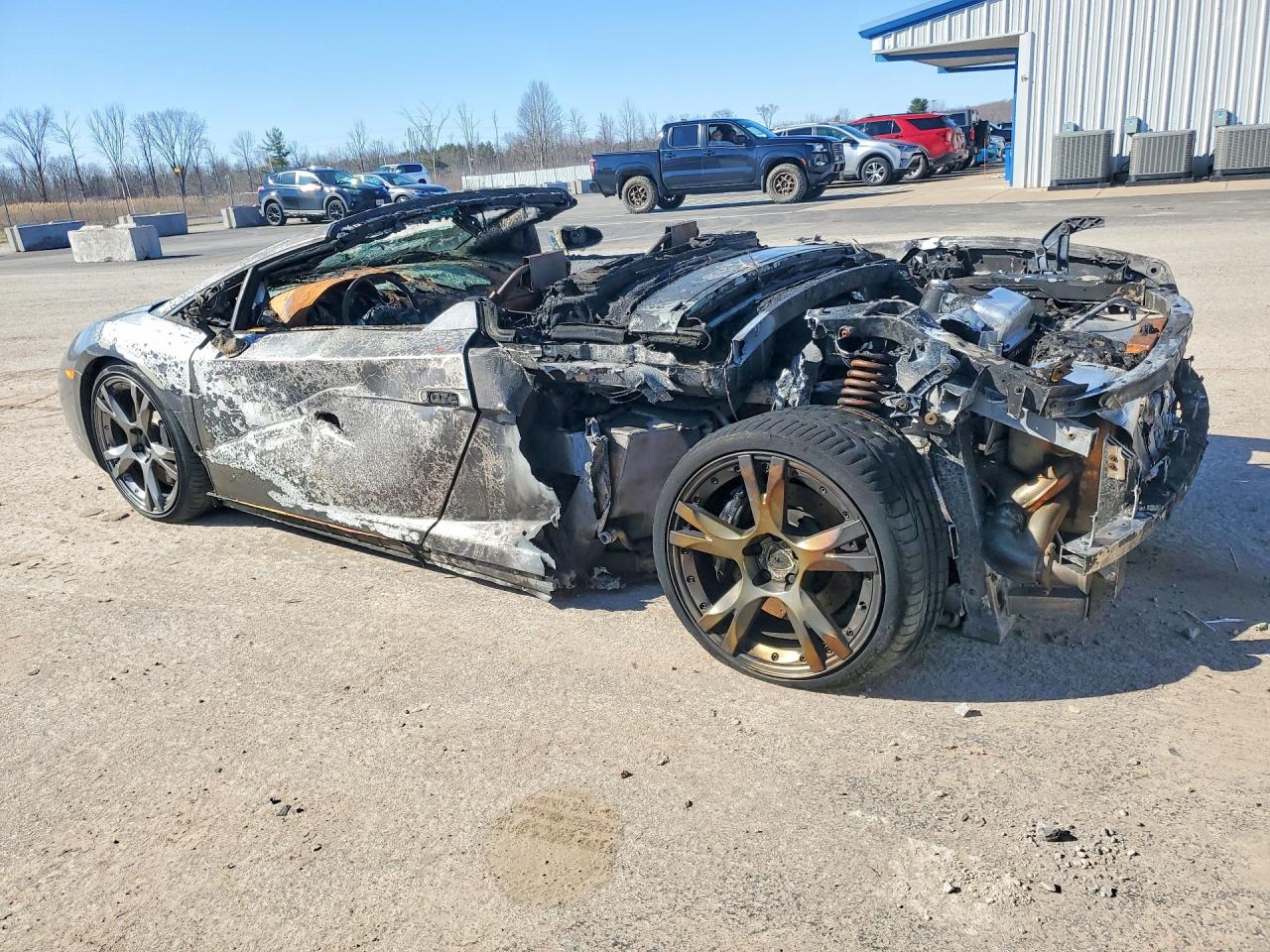 2007 Lamborghini Gallardo VIN ZHWGU22T37LA04553 COPART salvage auction — Burn, CO - SALVAGE TITLE, sold $14,900 on 2026-07-01 (photo 2)