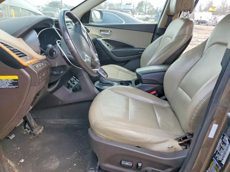 2013 Hyundai Santa fe VIN 5XYZUDLB8DG099585 COPART salvage auction — FRONT END, Pa - Certificate Of Salvage, sold $1,500 on 2026-07-06 (photo 7)