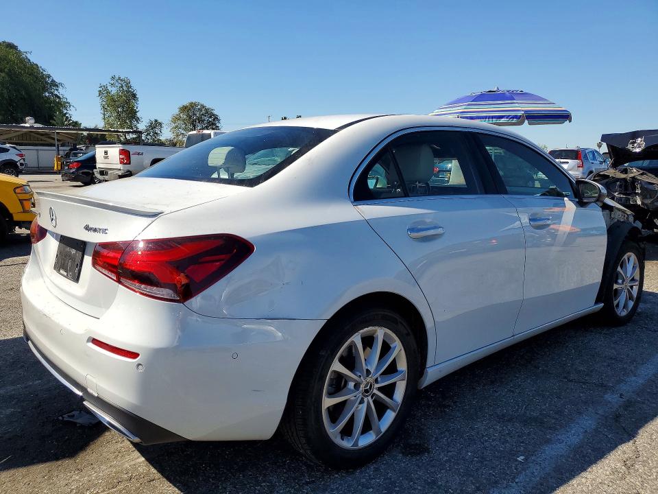 2019 Mercedes-benz A-klasse VIN WDD3G4FBXKW031786 COPART salvage auction — FRONT END, Ca - Salvage Certificate, sold $6,900 on 2026-08-18 (photo 3)
