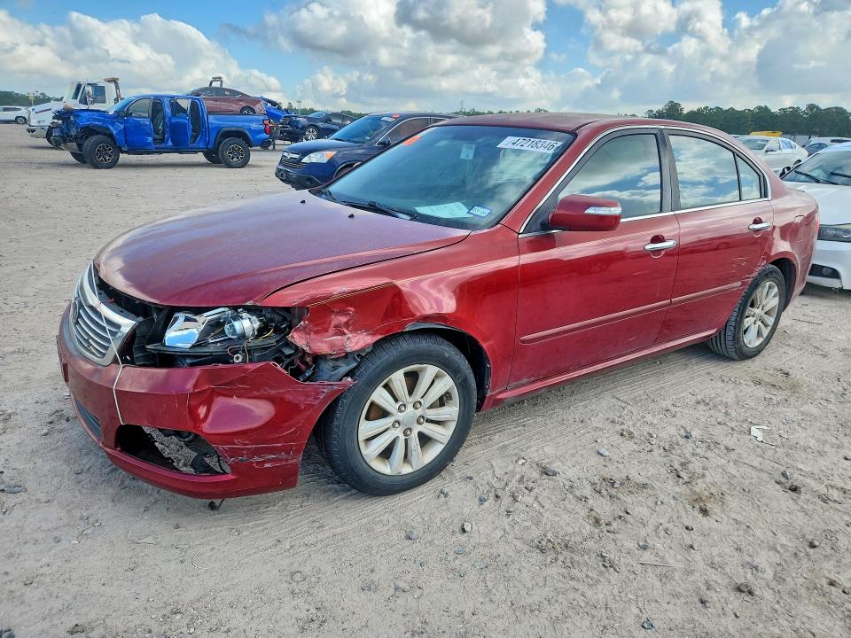 2010 Kia Optima VIN KNAGH4A42A5453067 COPART salvage auction — FRONT END, Tx - Salvage Vehicle Title, sold $650 on 2026-07-24 (photo 1)