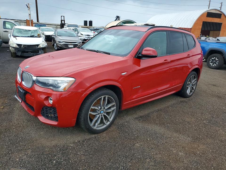 2016 BMW X3 VIN 5UXWX7C54G0R17652 COPART salvage auction — WATER/FLOOD, Hi - Certificate Of Salvage, sold $825 on 2026-07-06 (photo 1)