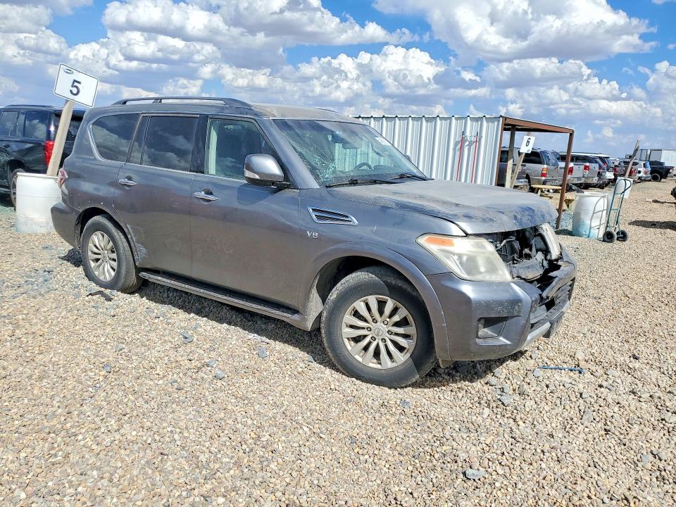 2017 Nissan Armada VIN JN8AY2ND5H9007686 COPART salvage auction — FRONT END, TX - CERTIFICATE OF TITLE (P), sold $2,950 on 2026-07-28 (photo 4)