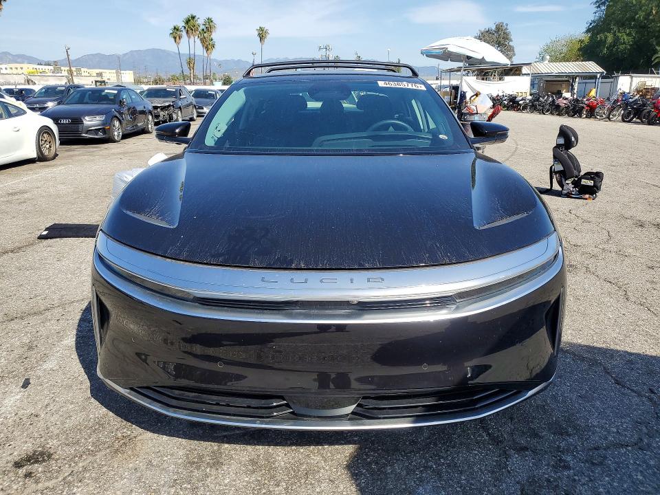 2025 Lucid Air VIN 50EA1PGA6SA007701 COPART salvage auction — REAR END, Ca - Salvage Certificate, sold $14,100 on 2026-07-14 (photo 5)