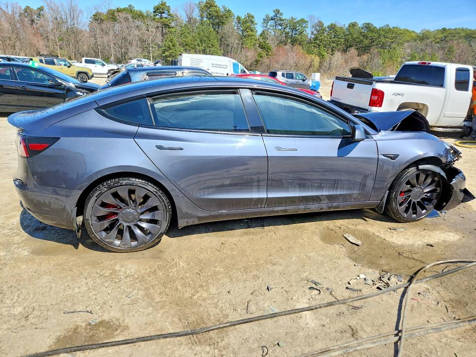 2023 Tesla Model 3 VIN 5YJ3E1ECXPF635200 COPART salvage auction — FRONT END, De - Salvage Certificate, sold $850 on 2026-07-28 (photo 3)
