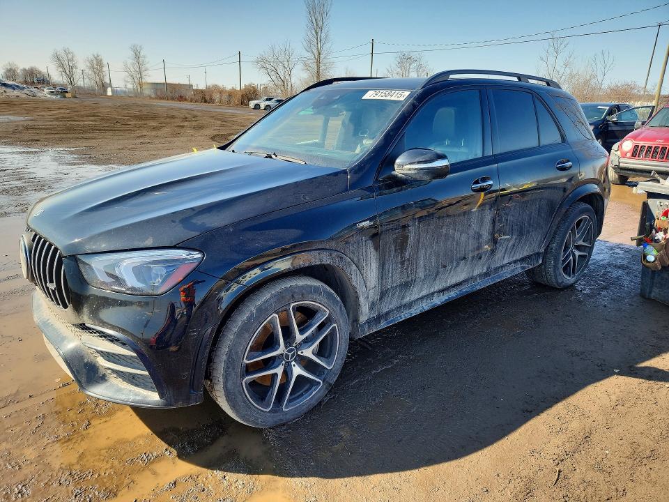 2021 Mercedes-benz Gle VIN 4JGFB6BB7MA438810 COPART salvage auction — SIDE, Salvage Title, sold $10,300 on 2026-08-11 (photo 1)