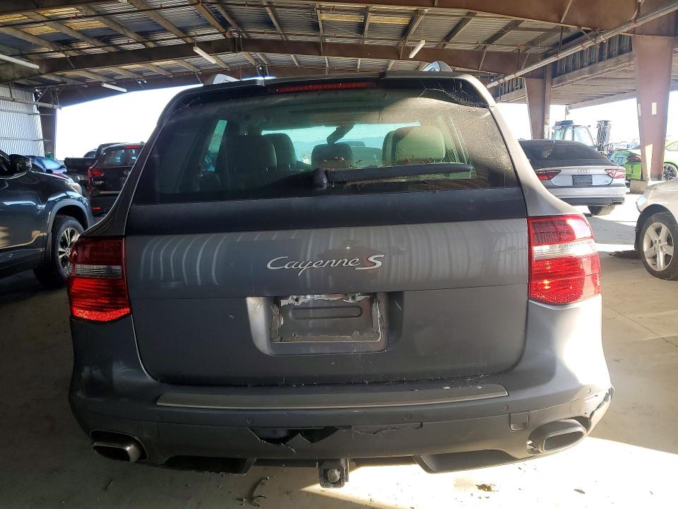 2008 Porsche Cayenne VIN WP1AB29P08LA30795 COPART salvage auction — REAR END, Ca - Dis/Dlr/Exp App For Dup Clean, sold $325 on 2026-07-02 (photo 6)