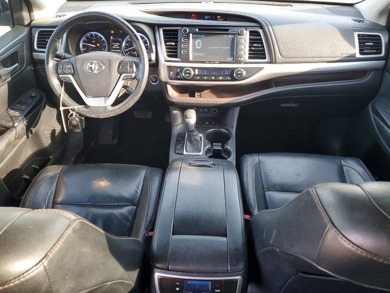 2017 Toyota Highlander VIN 5TDJZRFHXHS432146 COPART salvage auction — FRONT END, In - Bill Of Sale - Parts Only, sold $2,100 on 2026-07-24 (photo 8)