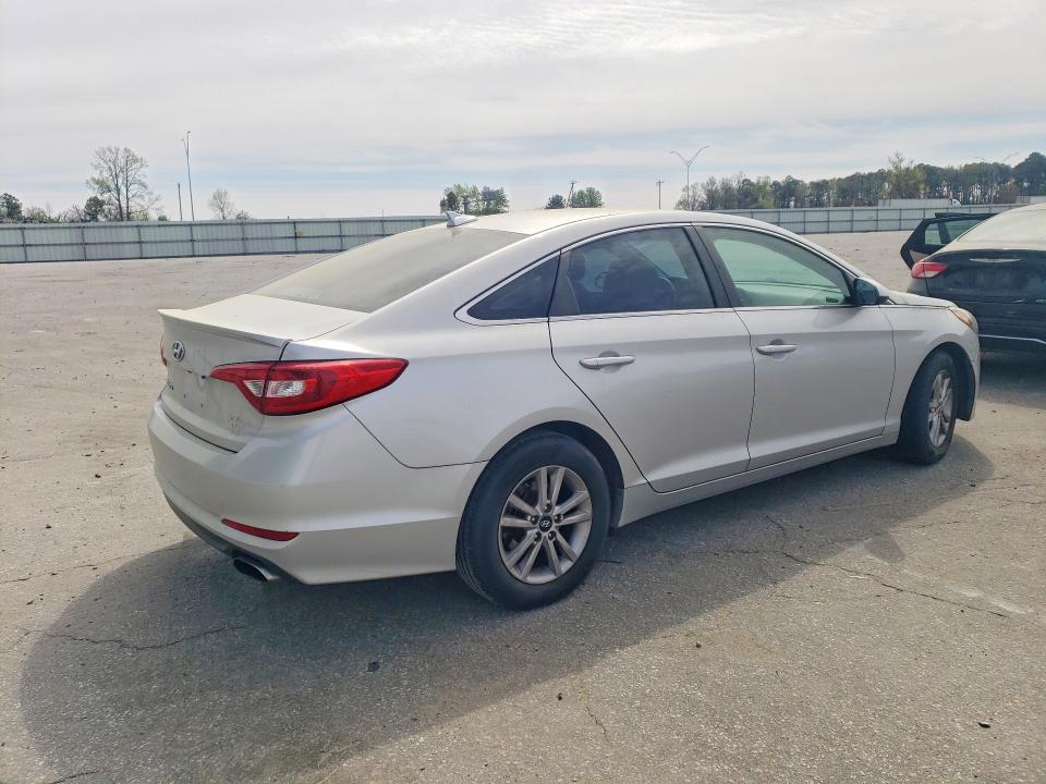 2017 Hyundai Sonata VIN 5NPE24AF6HH528960 COPART salvage auction — ENGINE BURN, Nc - Salvage Certificate Of Title, sold $800 on 2026-07-02 (photo 3)