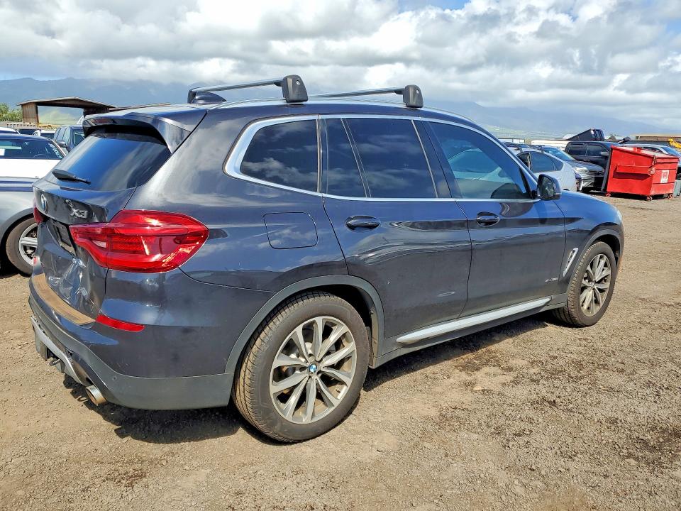 2018 BMW X3 VIN 5UXTR9C58JLD61945 COPART salvage auction — REAR END, Hi - Certificate Of Salvage, sold $5,600 on 2026-07-13 (photo 3)