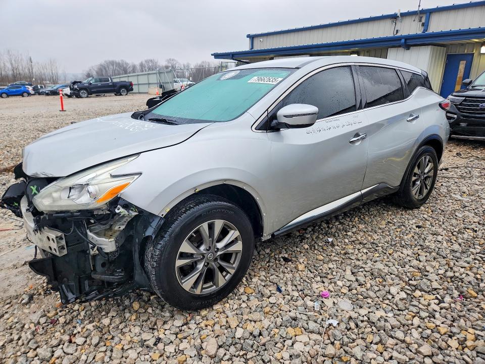 2016 Nissan Murano VIN 5N1AZ2MH5GN107673 COPART salvage auction — FRONT END, Mi - Certificate Of Title, sold $425 on 2026-07-09 (photo 1)