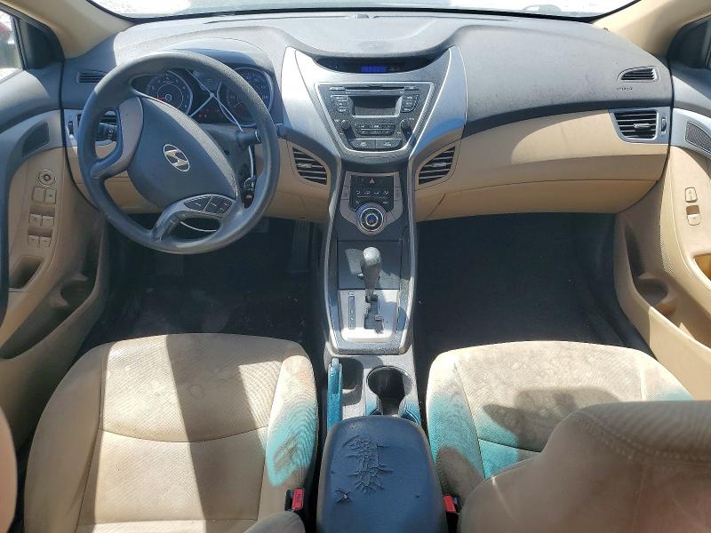 2013 Hyundai Elantra VIN KMHDH4AE5DU788196 COPART salvage auction — REAR END, OH - CERTIFICATE OF TITLE, sold $500 on 2026-07-16 (photo 8)