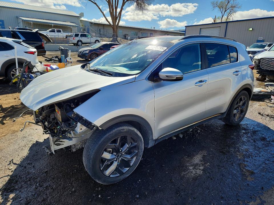 2020 Kia Sportage VIN KNDP63AC8L7650942 COPART salvage auction — FRONT END, NM - CERT OF TITLE-SALVAGE, sold $3,600 on 2026-07-09 (photo 1)