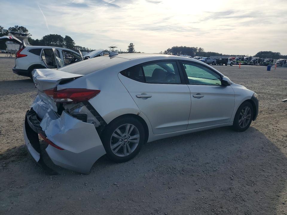 2017 Hyundai Elantra VIN KMHD84LF3HU203532 COPART salvage auction — REAR END, Nc - Salvage Certificate Of Title, sold $975 on 2026-07-20 (photo 3)