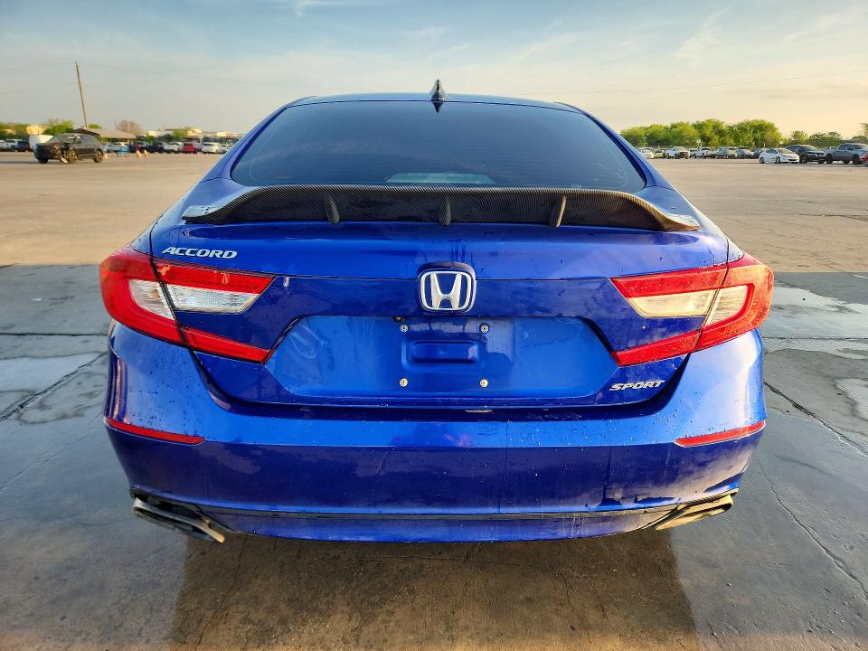 2022 Honda Accord VIN 1HGCV1F36NA111628 COPART salvage auction — FRONT END, Tx - Certificate Of Title, sold $7,800 on 2026-07-02 (photo 6)