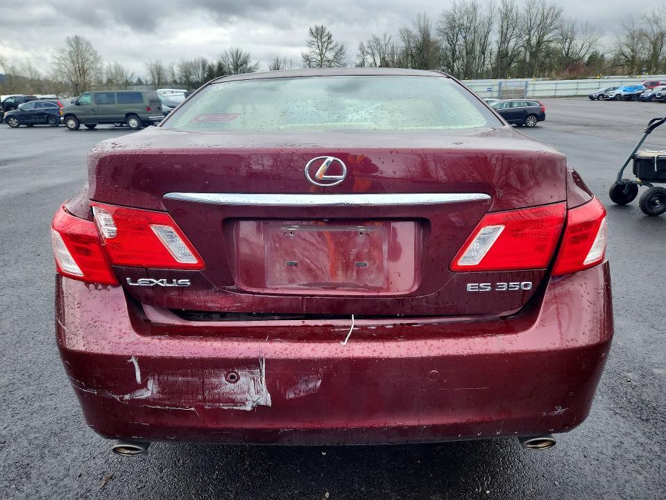 2008 Lexus ES VIN JTHBJ46G982159213 COPART salvage auction — REAR END, Or - Salvage Title Certificate, sold $1,100 on 2026-07-20 (photo 6)