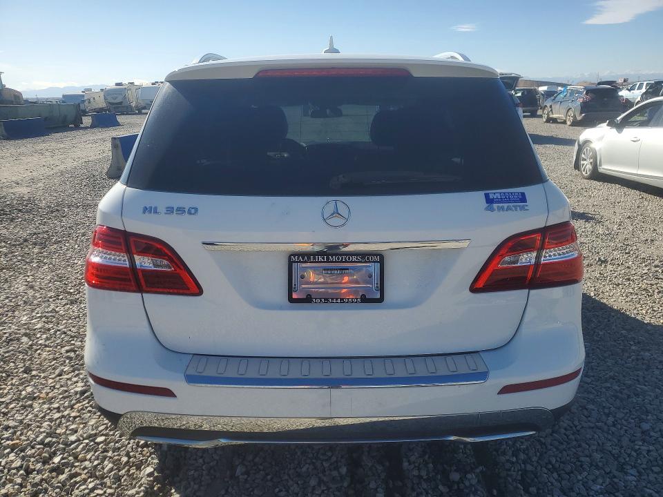 2015 Mercedes-benz M-klasse VIN 4JGDA5HB0FA474126 COPART salvage auction — FRONT END, Co - Salvage Title, sold $4,450 on 2026-07-04 (photo 6)