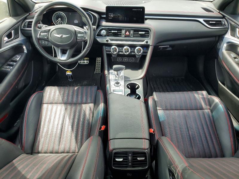 2023 Genesis G70 VIN KMTG34TA8PU126113 COPART salvage auction — REAR END, Tx - Salvage Vehicle Title, sold $11,400 on 2026-07-21 (photo 8)