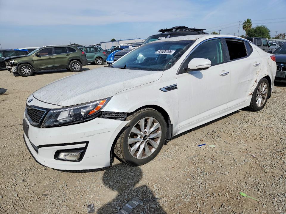 2015 Kia Optima VIN 5XXGR4A62FG515913 COPART salvage auction — FRONT END, Ca - Dis/Dlr/Exp Only Clean Title, sold $1,250 on 2026-07-17 (photo 1)