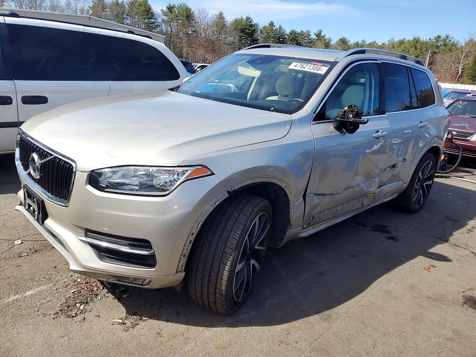 2016 Volvo Xc90 VIN YV4102XK0G1080263 COPART salvage auction — SIDE, RI - SALVAGE CERTIFICATE OF TITLE, sold $2,950 on 2026-08-20 (photo 1)