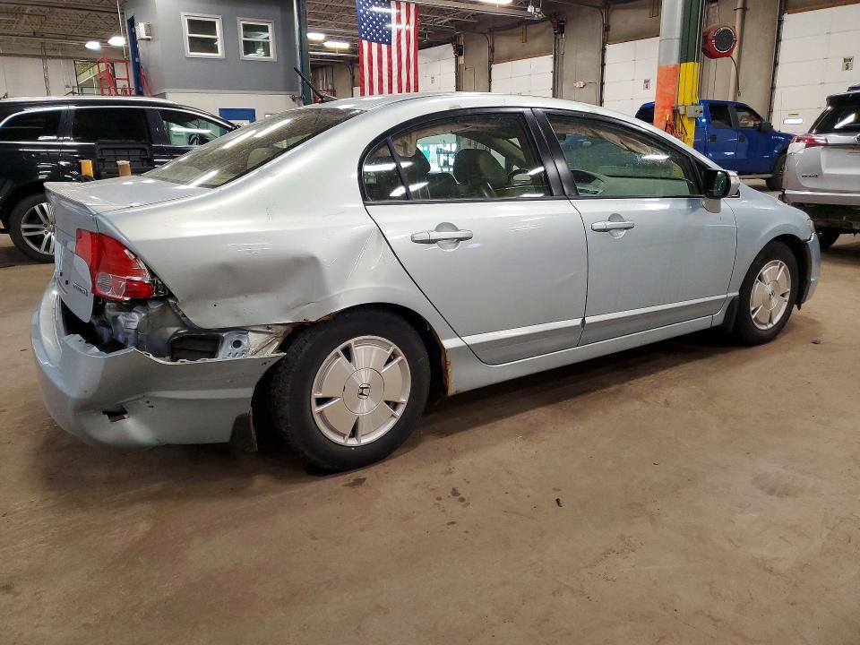 2008 Honda Civic hybrid VIN JHMFA36228S010478 COPART salvage auction — REAR END, Mn - Certificate Of Title, sold $875 on 2026-07-28 (photo 3)