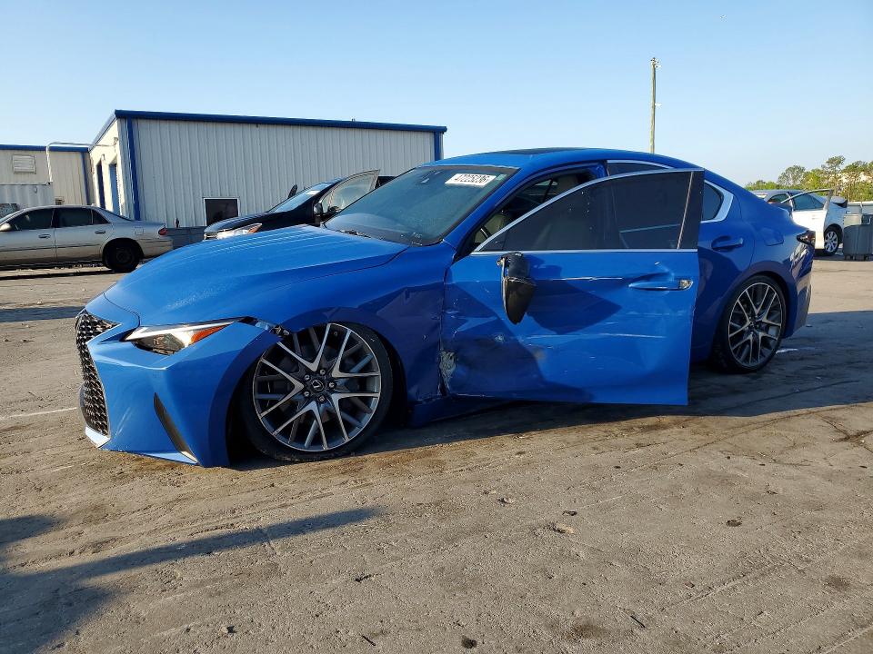 2021 Lexus Is VIN JTHC81F28M5044257 COPART salvage auction — SIDE, Fl - Cert Of Title Slvg Rebuildable, sold $4,900 on 2026-07-30 (photo 1)