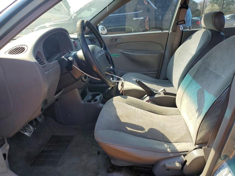1998 Ford Escort VIN 1FAFP10P7WW263591 COPART salvage auction — FRONT END, Nc - Salvage Certificate Of Title, sold $350 on 2026-07-06 (photo 7)