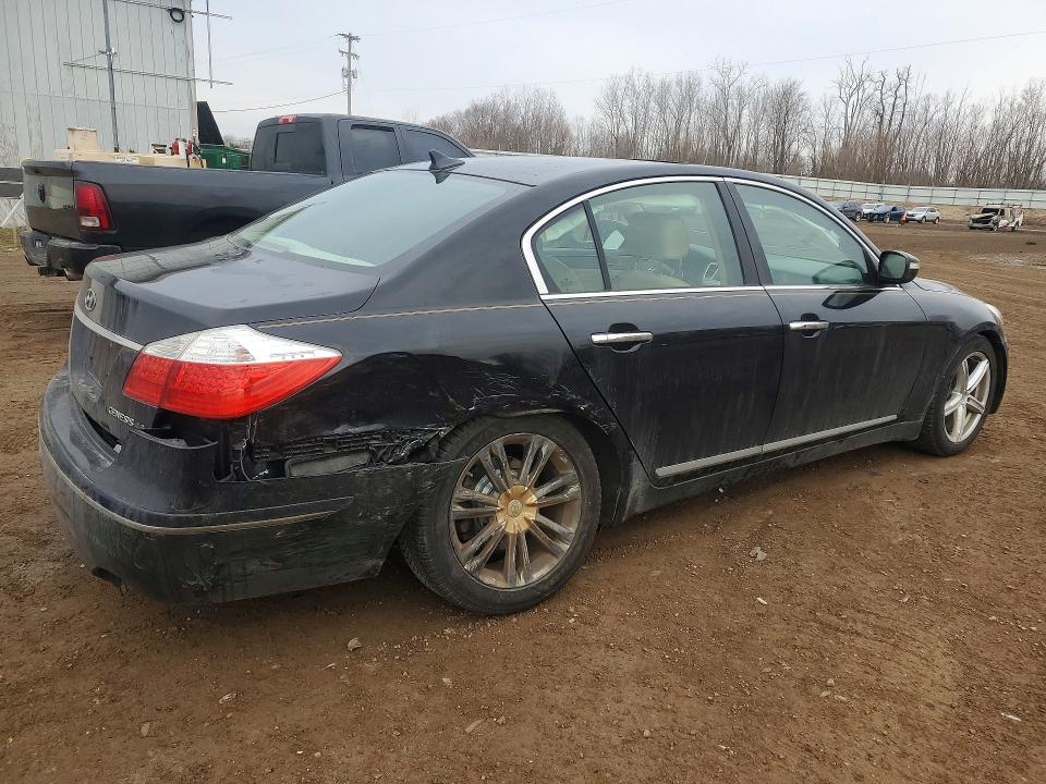 2011 Hyundai Genesis VIN KMHGC4DF5BU114515 COPART salvage auction — REAR END, Mi - Certificate Of Title, sold $500 on 2026-07-22 (photo 3)