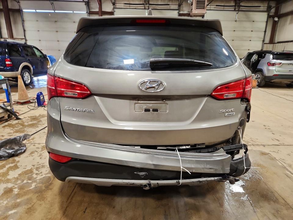 2015 Hyundai Santa fe VIN 5XYZTDLBXFG302630 COPART salvage auction — REAR END, Salvage Title, sold $3,150 on 2026-07-17 (photo 6)