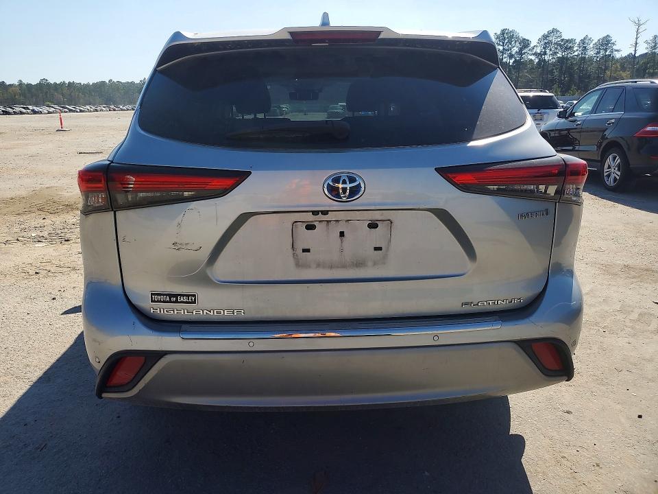 2021 Toyota Highlander VIN 5TDFARAH9MS005331 COPART salvage auction — FRONT END, Sc - Cert Of Title-Salvage, sold $14,800 on 2026-07-06 (photo 6)