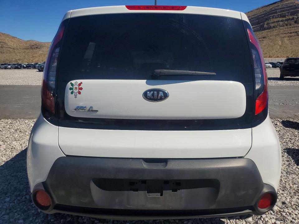 2016 Kia Soul VIN KNDJN2A23G7348183 COPART salvage auction — VANDALISM, Nv - Salvage Title, sold $1,750 on 2026-07-20 (photo 6)
