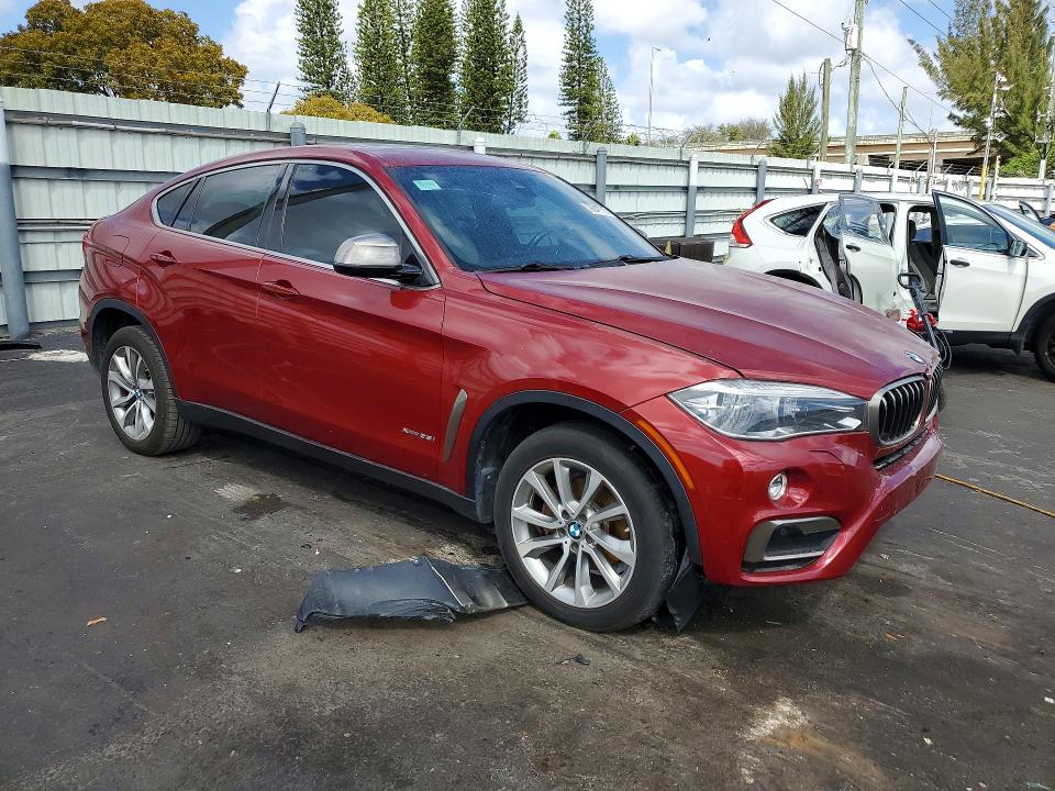 2017 BMW X6 VIN 5UXKU2C33H0X46953 COPART salvage auction — UNDERCARRIAGE, Salvage Title, sold $3,650 on 2026-07-20 (photo 4)