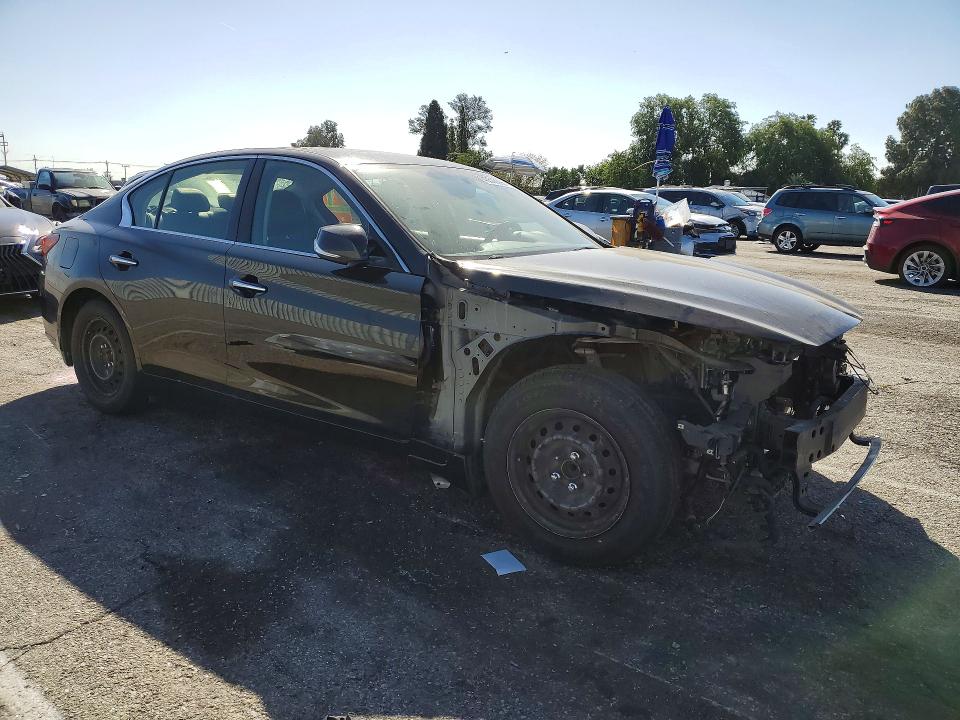 2018 Infiniti Q50 VIN JN1EV7AP4JM366696 COPART salvage auction — VANDALISM, CA - SALVAGE CERTIFICATE, sold $1,600 on 2026-07-24 (photo 4)