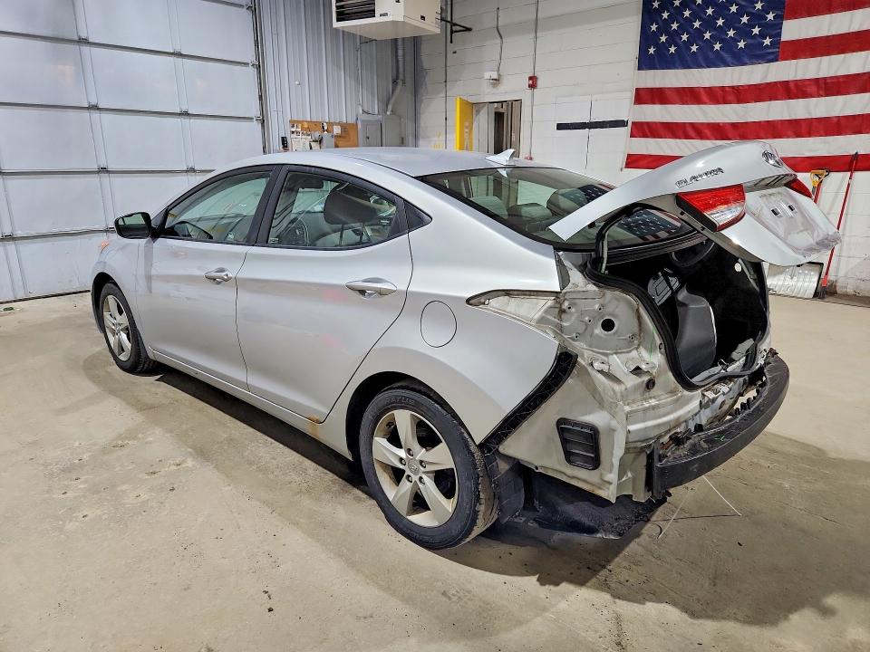 2013 Hyundai Elantra VIN KMHDH4AE4DU954501 COPART salvage auction — REAR END, Ma - Cert Of Title-Reconstrctd Coll, sold $725 on 2026-07-14 (photo 2)