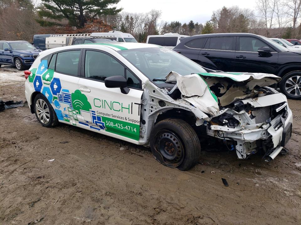 2020 Subaru Impreza VIN 4S3GTAB60L3717448 COPART salvage auction — FRONT END, Ma - Cert Of Title-Salvage, sold $950 on 2026-07-29 (photo 4)