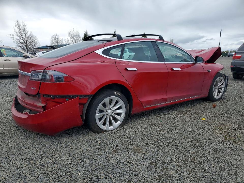 2018 Tesla Model s VIN 5YJSA1E25JF259849 COPART salvage auction — FRONT END, Or - Lien Papers Salvage, sold $4,750 on 2026-07-14 (photo 3)
