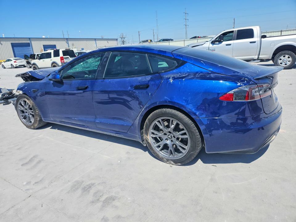2021 Tesla Model s VIN 5YJSA1E65MF430896 COPART salvage auction — FRONT END, Tx - Salvage Vehicle Title, sold $5,300 on 2026-07-24 (photo 2)