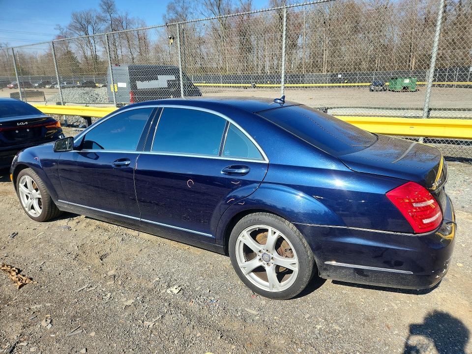 2013 Mercedes-benz S class VIN WDDNG9EB1DA523646 COPART salvage auction — REAR END, MD - CERT OF SALVAGE > 75% DAMAGE, sold $850 on 2026-07-28 (photo 2)