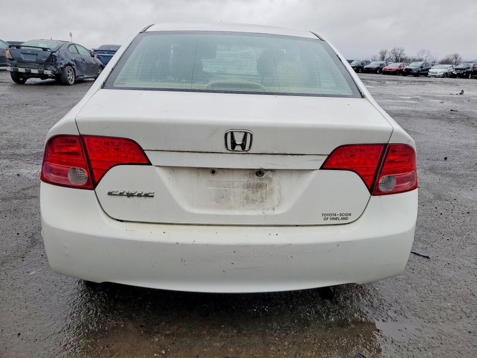 2008 Honda Civic VIN 2HGFA15908H516260 COPART salvage auction — FRONT END, Pa - Cert Of Salvage-R=Reconstructe (P), sold $500 on 2026-07-02 (photo 6)