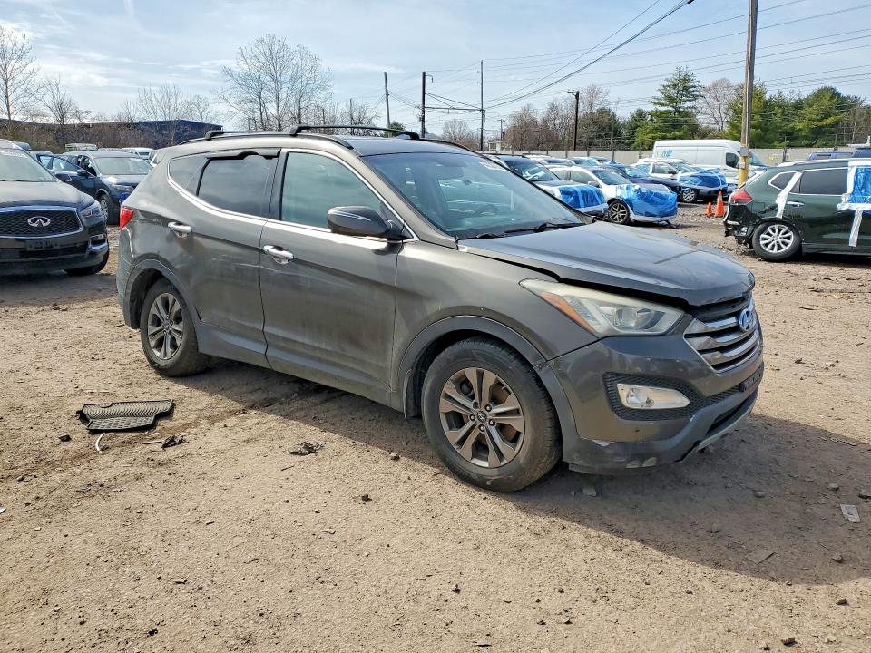2013 Hyundai Santa fe VIN 5XYZUDLB8DG099585 COPART salvage auction — FRONT END, Pa - Certificate Of Salvage, sold $1,500 on 2026-07-06 (photo 4)