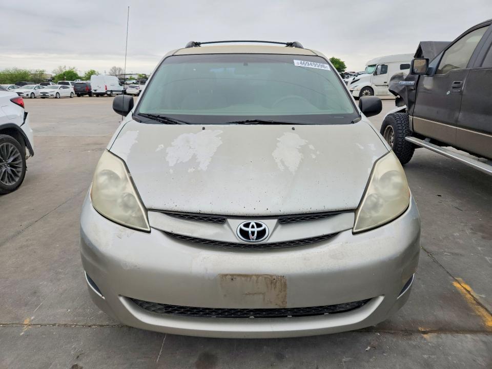 2006 Toyota Sienna VIN 5TDZA23CX6S420148 COPART salvage auction — REAR END, Tx - Salvage Vehicle Title, sold $1,200 on 2026-07-02 (photo 5)