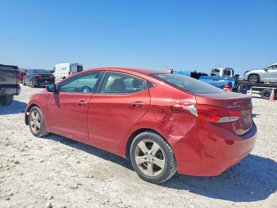 2013 Hyundai Elantra VIN KMHDH4AE5DU788196 COPART salvage auction — REAR END, OH - CERTIFICATE OF TITLE, sold $500 on 2026-07-16 (photo 2)