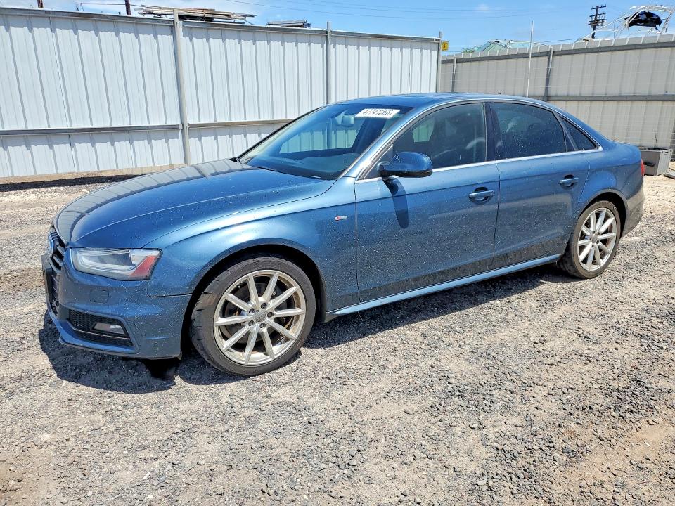 2015 Audi A4 VIN WAUBFAFL2FN016658 COPART salvage auction — WATER/FLOOD, Hi - Certificate Of Salvage, sold $15 on 2026-07-20 (photo 1)