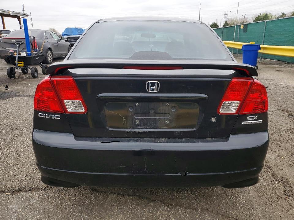 2005 Honda Civic VIN 2HGES25735H568488 COPART salvage auction — HAIL, Co - Dis/Dlr/Exp Only Clean Title, sold $1,100 on 2026-07-02 (photo 6)