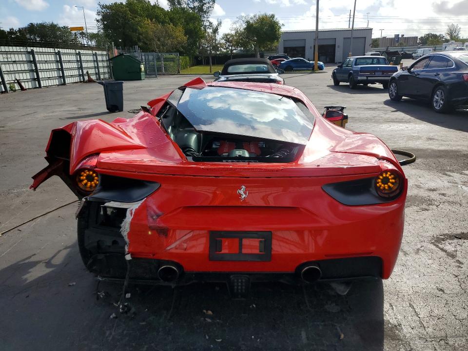 2016 Ferrari 488 gtb VIN ZFF79ALA5G0217425 COPART salvage auction — ALL OVER, Fl - Cert Of Title Slvg Rebuildable, sold $93,500 on 2026-07-29 (photo 6)