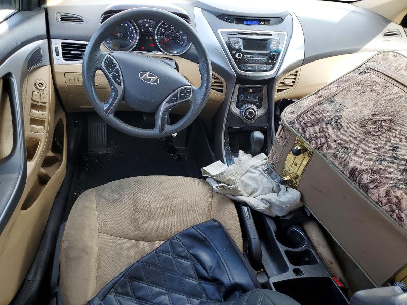 2013 Hyundai Elantra VIN 5NPDH4AE5DH256283 COPART salvage auction — VANDALISM, Salvage Title, sold $850 on 2026-07-30 (photo 8)
