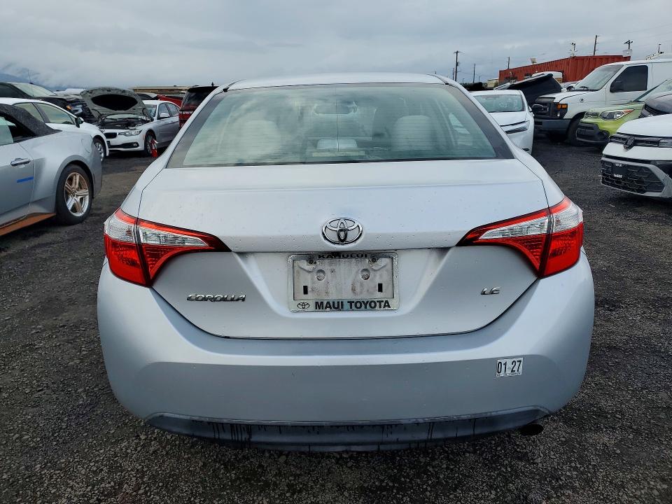 2014 Toyota Corolla VIN 5YFBURHE6EP037357 COPART salvage auction — WATER/FLOOD, Hi - Certificate Of Salvage, sold $2,950 on 2026-07-06 (photo 6)